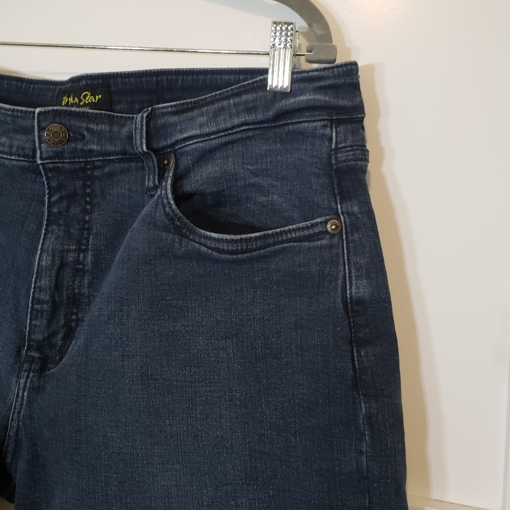 Urban Star Estilo Denim Blue Jeans Hi Rise Stretch Darkwash Size 36 X 30 - Picture 4 of 14